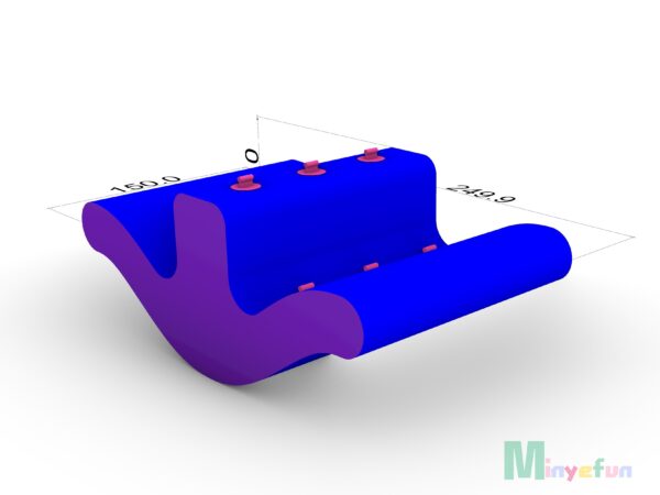 Airtight Inflatable Wobble Seesaw | Kids Sensory Training Inflatable Rocker