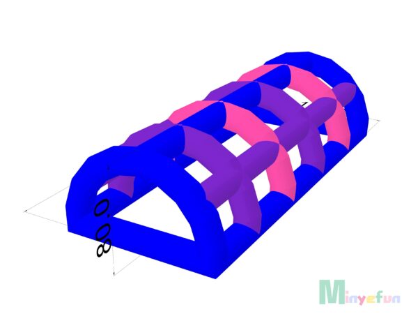# Inflatable Air-Tight Arch Crawl Tunnel Obstacle | Minyefun