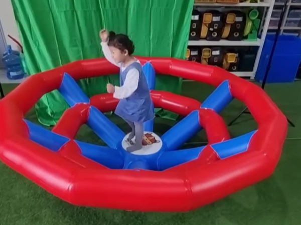 Inflatable Kids Spin Game | Interactive Rotating Playground Equipment