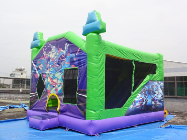 Ninja Turtles Inflatable Bouncy Castle 6x4.5x4.5m Commercial Kids Jumper Bounce House For Party Rental Business