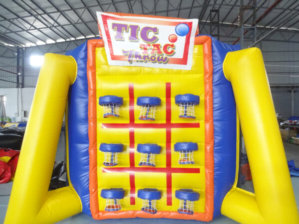 Inflatable Tic Tac Throw Game 1.52x3.50x2.82m | Commercial Inflatable Carnival Basketball Toss Game