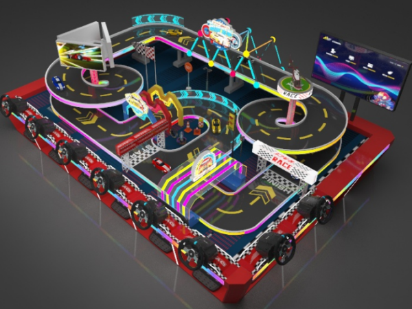 8 Players RC Speed Racing Track Game Machine
