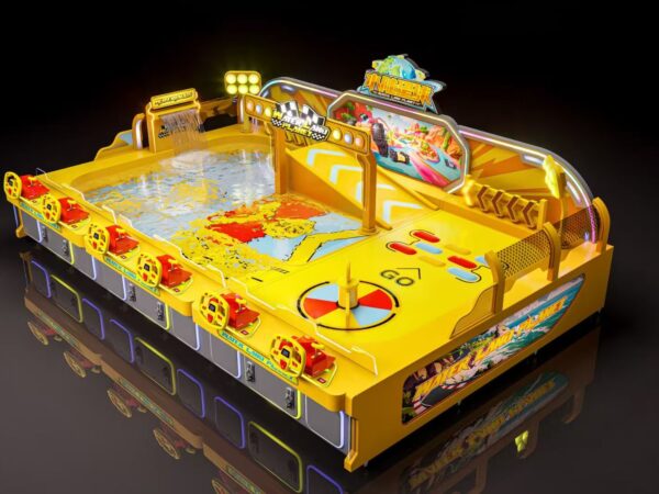 Indoor Amusement Park Equipment Water Land Planet Land‑Water Dual Track Racing Game Machine