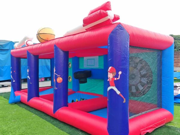 Inflatable Multi Sports Game Station 4 in 1 Commercial Inflatable Sport Game