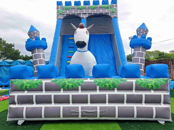 Dragon Knight Castle Inflatable Double Slide